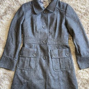 Tulle Gray Wool Blend Coat